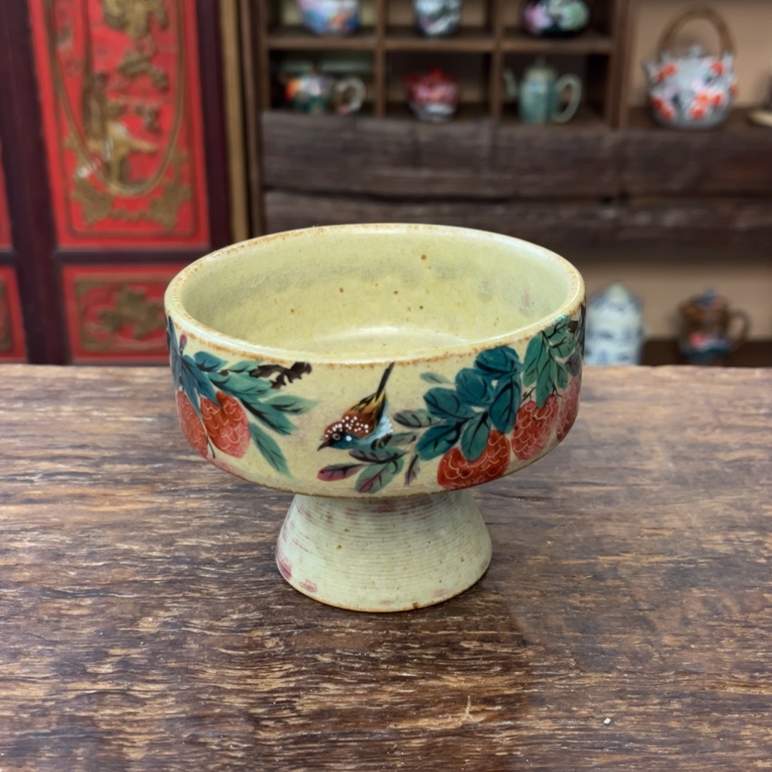 柴烧手工手绘陶瓷