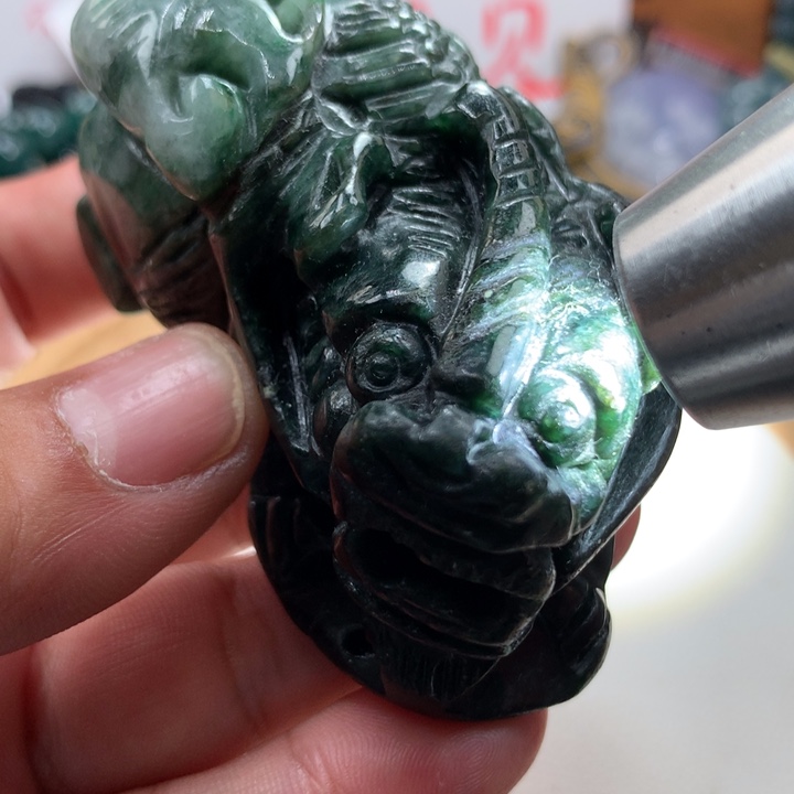 翡翠项链未镶嵌保真天然a货翡翠