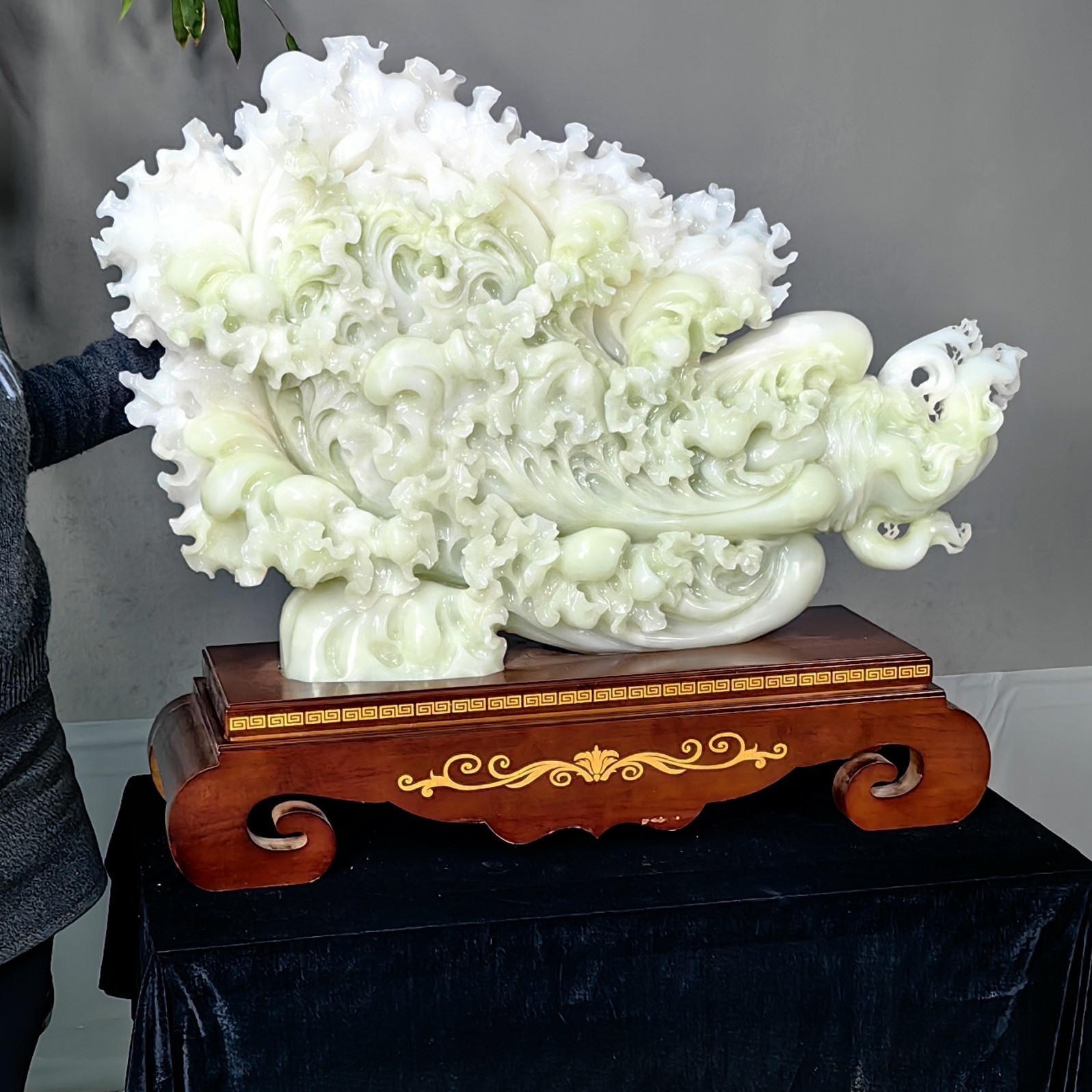 百财玉石雕刻家居摆件