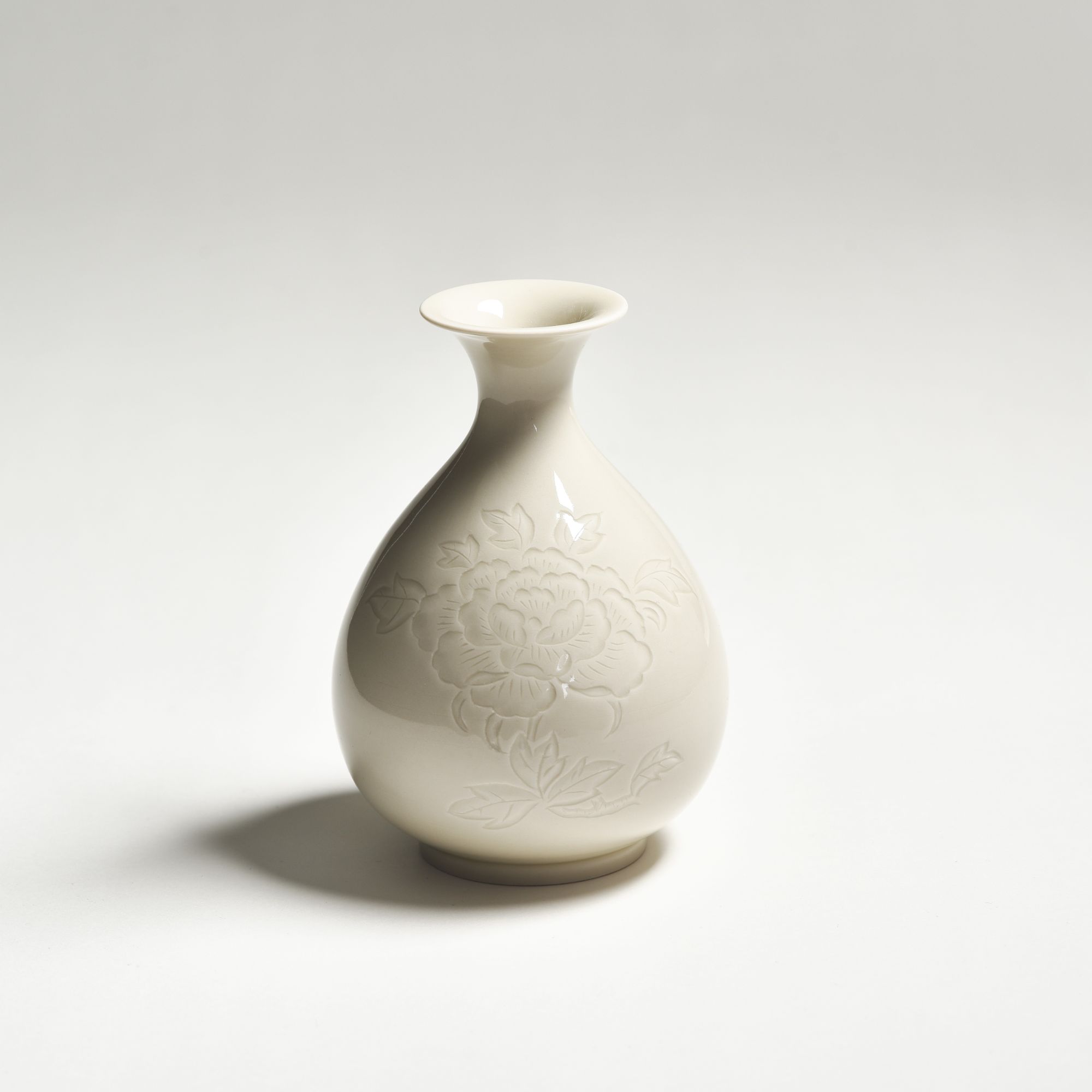 定窑定瓷纯手工小花插 中式家居摆件 文艺观赏 茶室摆件 中式花瓶