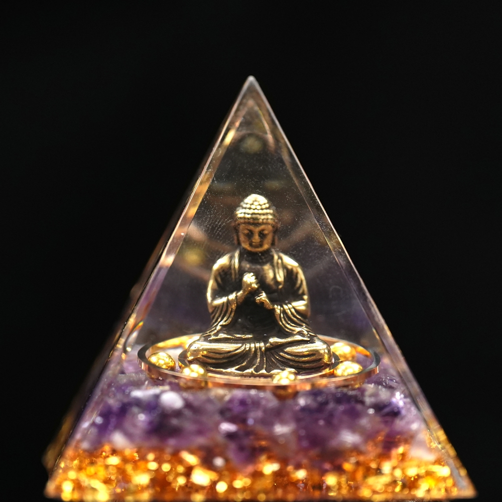 【药师FO端坐·金字塔】能量塔摆件 B015 多样性发一