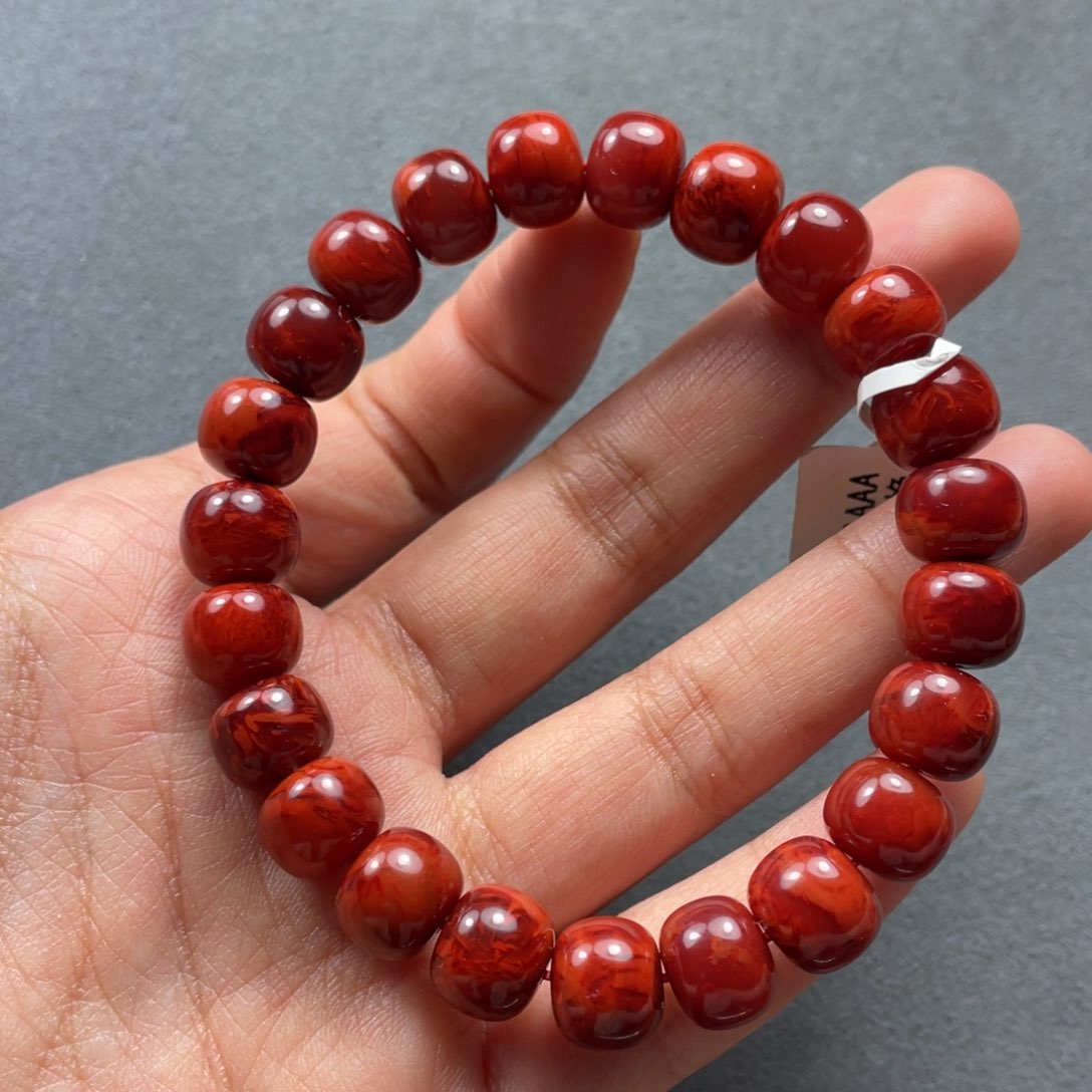 南红玛瑙配饰未镶嵌10.2mm