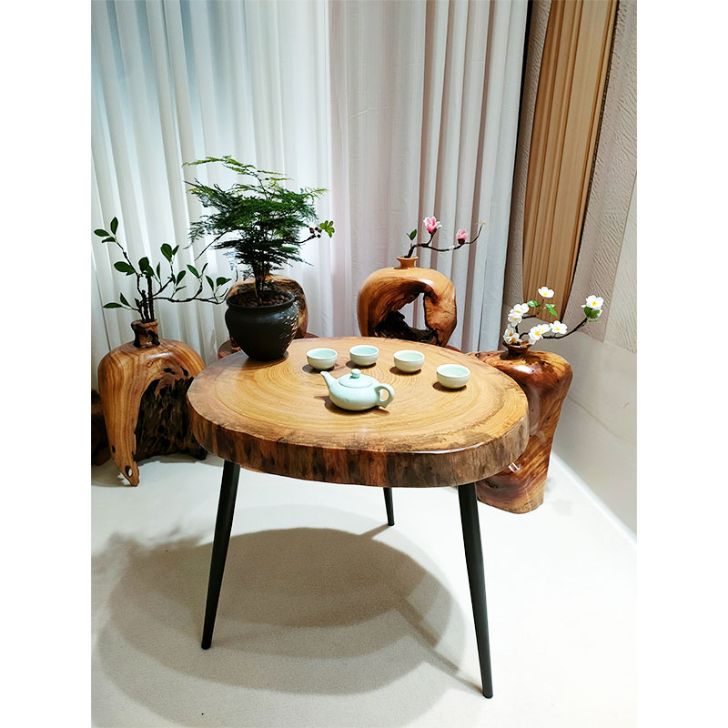 一物一拍定制款链接香樟木纯手工茶台原木茶几边几茶桌定制款