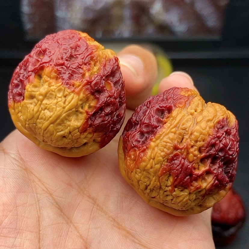 【闪购商品】把件文玩核桃35尺蛇皮球