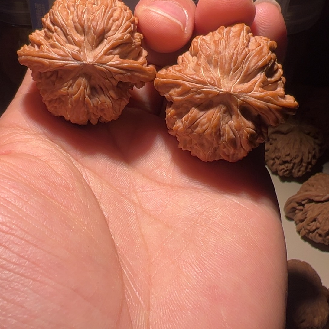 范***皮文玩核桃把件39尺全品血磨