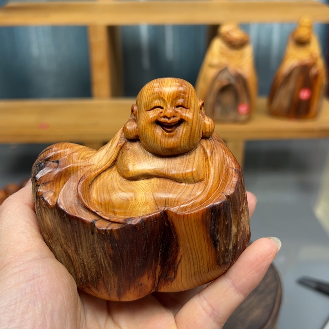X***Y柏木崖柏木摆件手把件，
