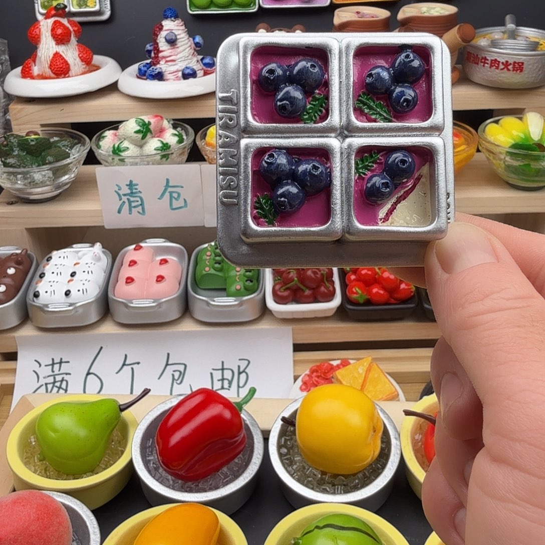 合成树脂食玩冰箱贴 凭开箱视频售后