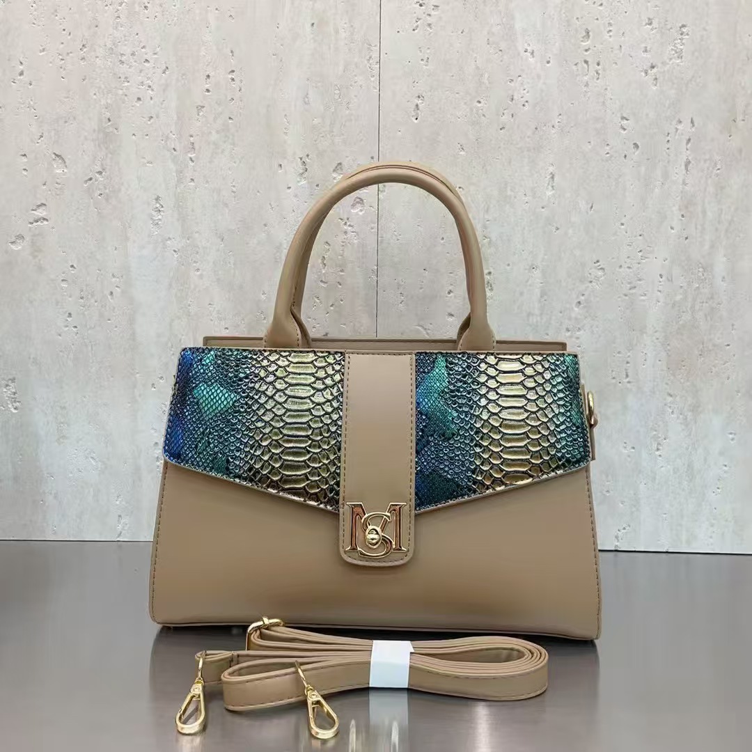 高端定制蛇纹女包大气手提斜挎包真皮质感A080