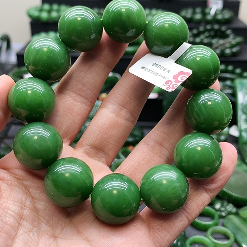 【闪购商品】和田玉（碧玉）手链未镶嵌詹*