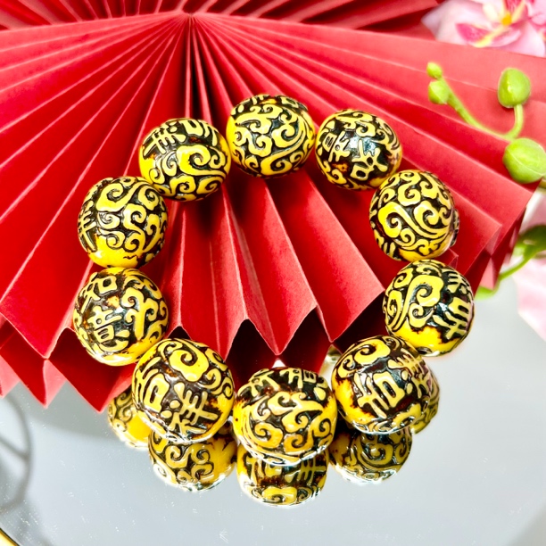 【正品保障】P008大尺寸老料高端满肉满色手串时尚饰品（多样性发一）