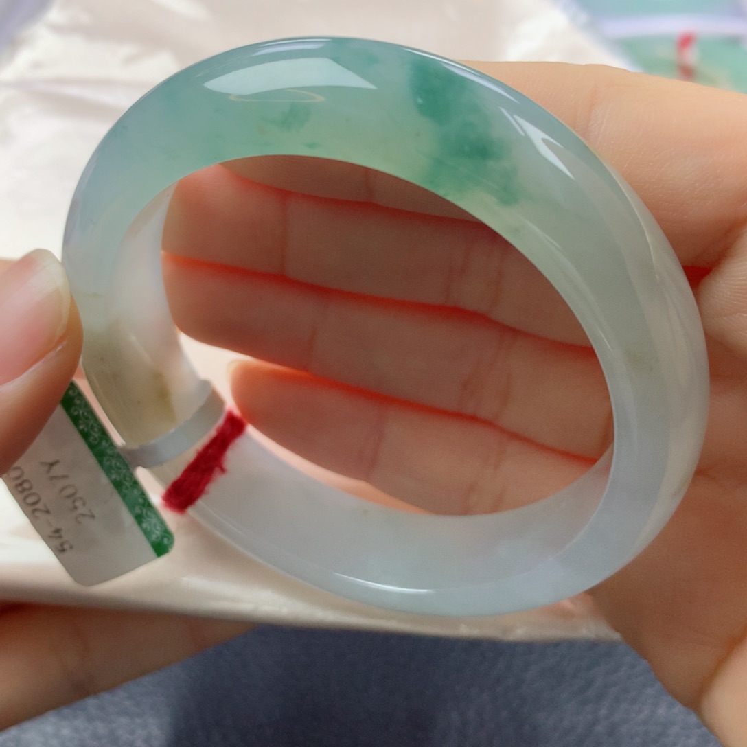 未镶嵌手镯翡翠缅甸天然翡翠A货54正