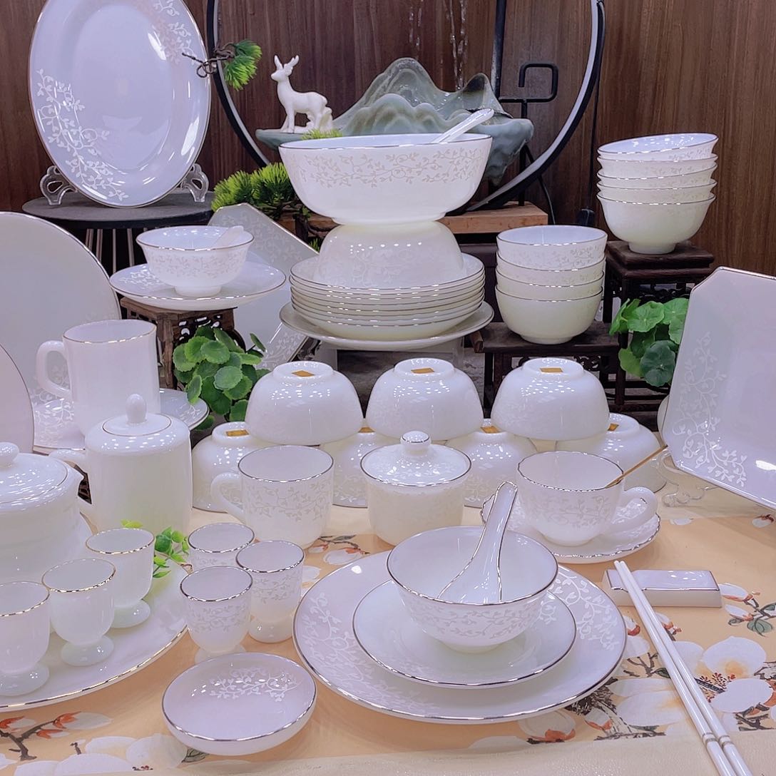 瓷暗香浮动餐具套装