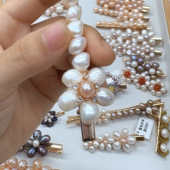 未镶嵌发饰淡水珍珠