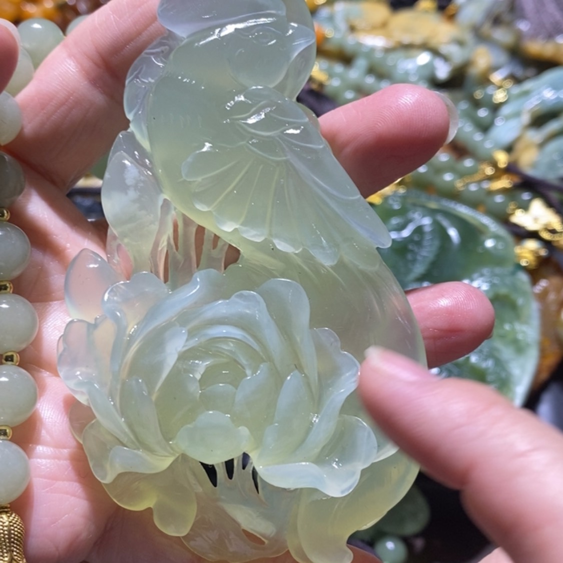 【闪购商品】岫玉毛衣链未镶嵌