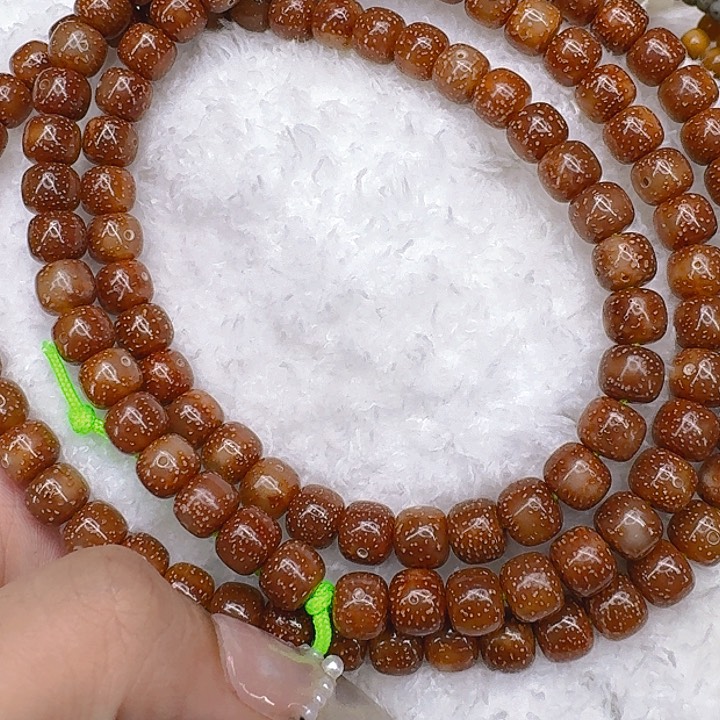 星月菩提手串586殿堂粉冰遇华星月菩提87桶108