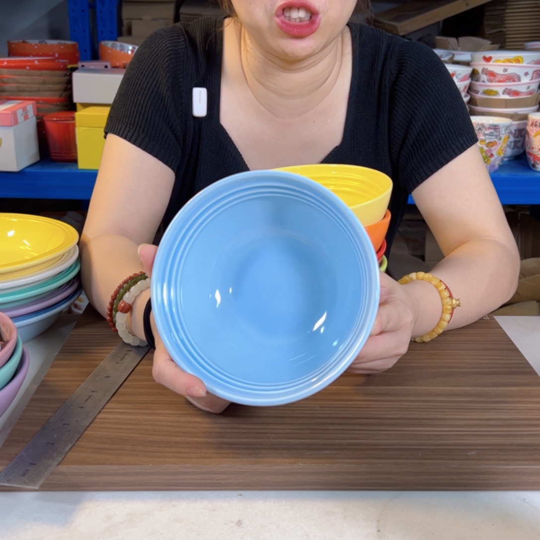 陶瓷BB蓝温哥华面碗