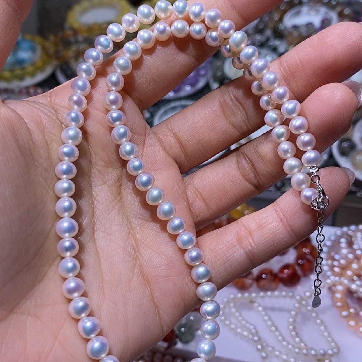 【闪购商品】项链未镶嵌淡水珍珠5-6