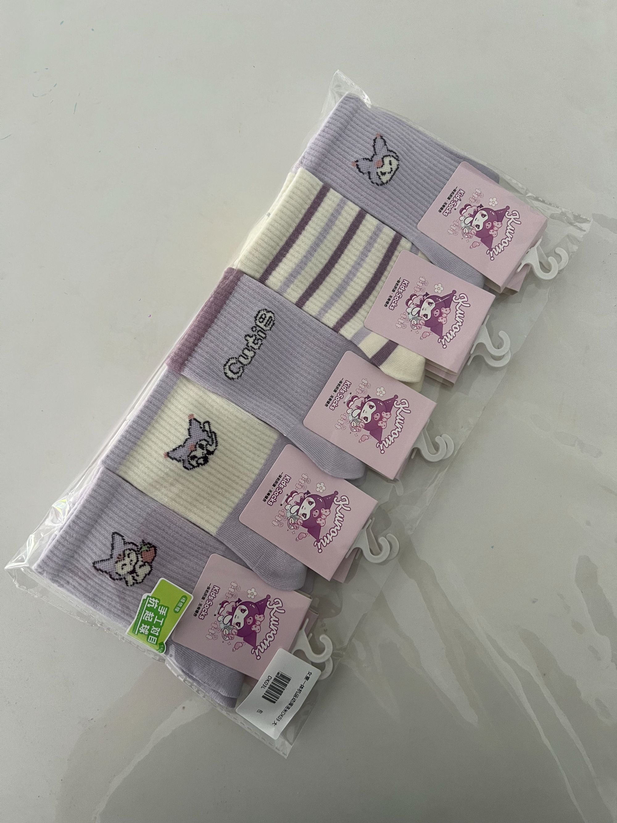 四季款儿童纯棉手工对目袜子