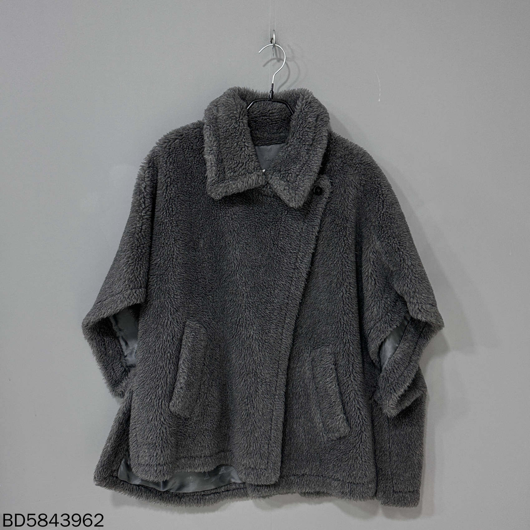 99新 MaxMara 灰色泰迪马甲外套/99新/均码/43962