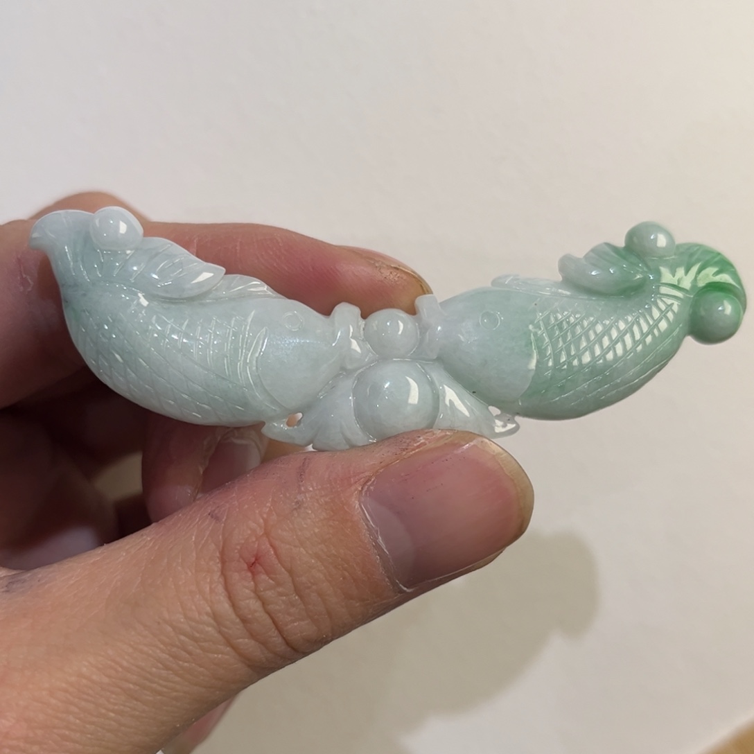 翡翠未镶嵌吊坠(赠链)代编织