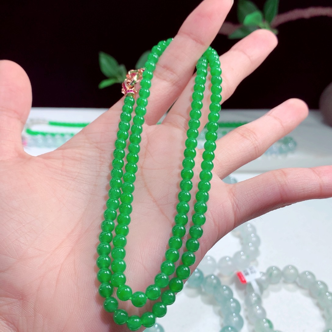 未镶嵌手链翡翠卡5mm