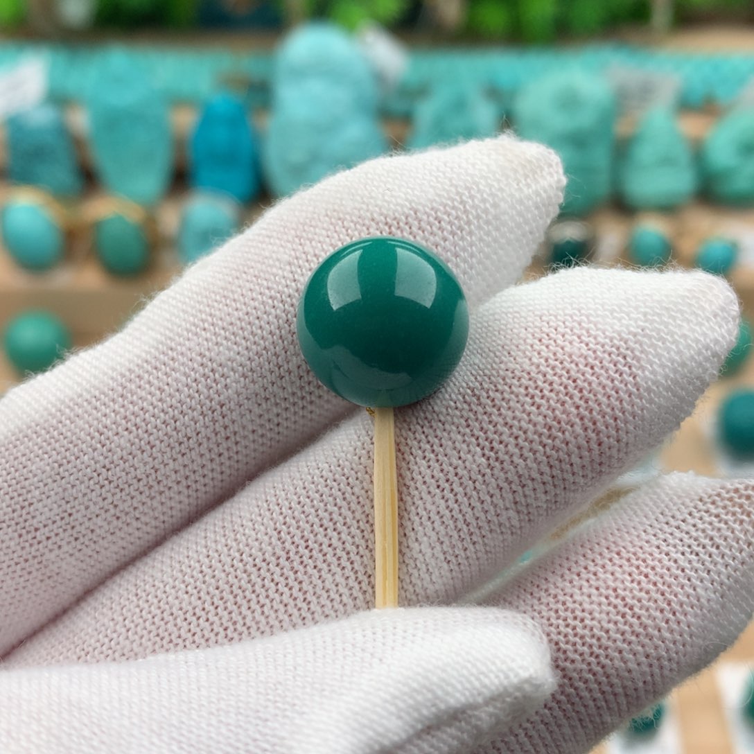 绿松石配饰未镶嵌圆珠卡13.5