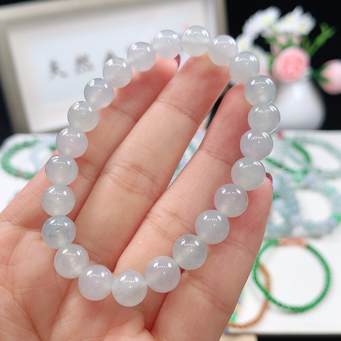 翡翠未镶嵌手链8mm