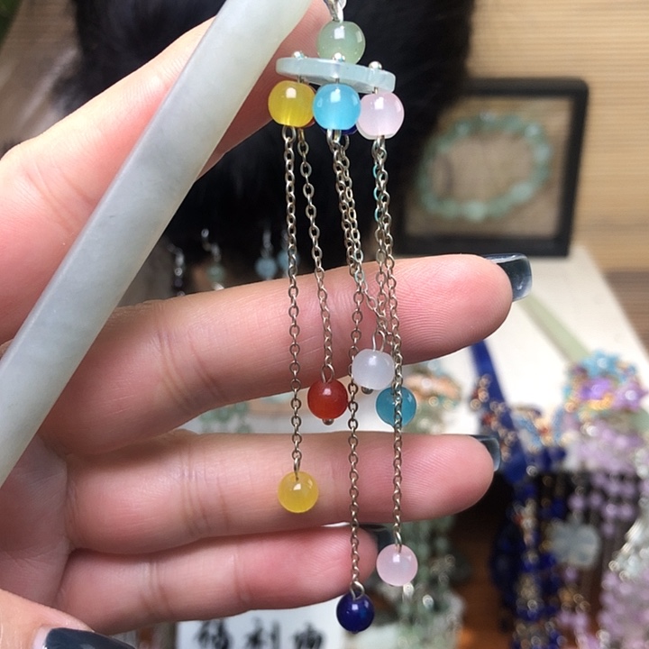 蛇纹石玉未镶嵌发簪