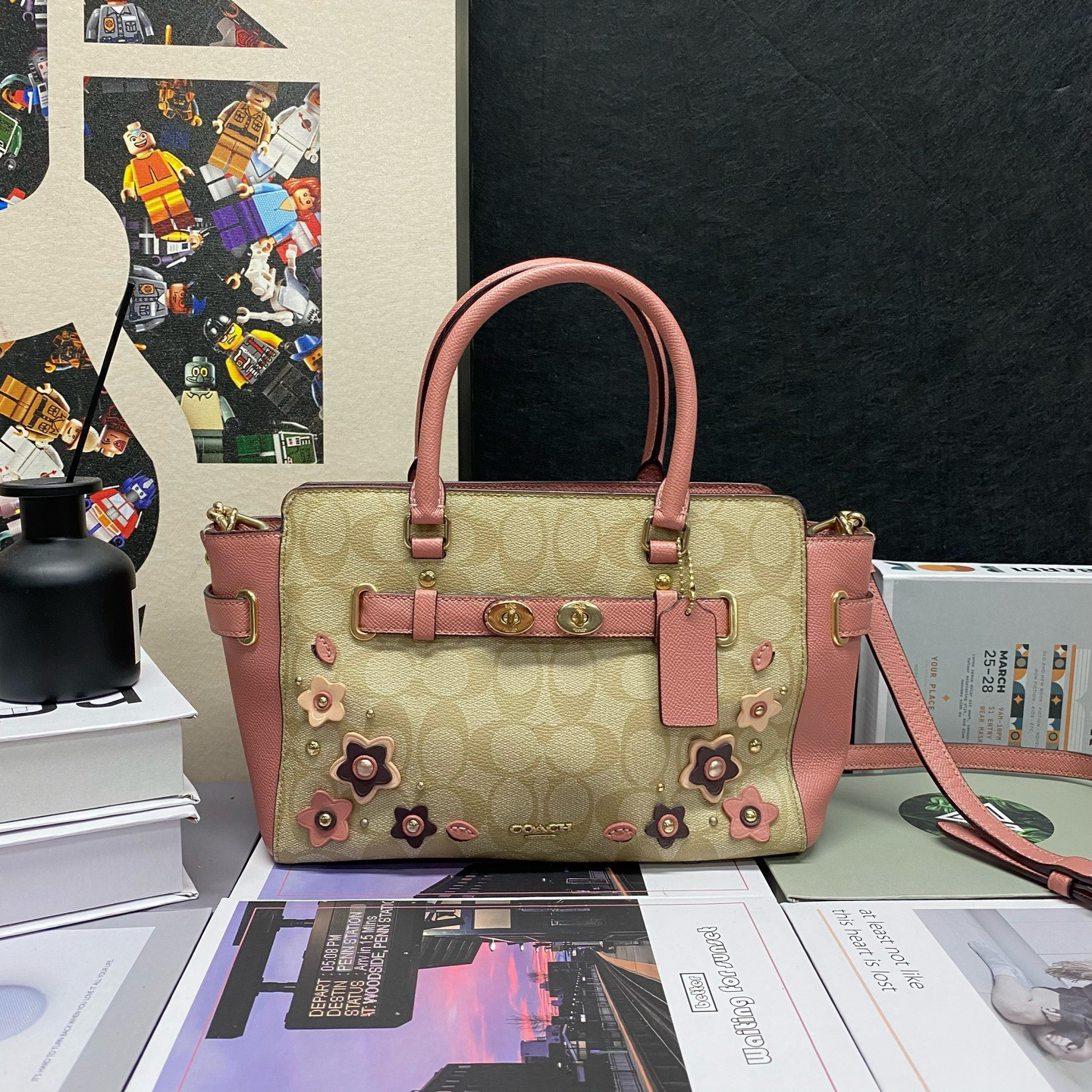 95新 COACH/蔻驰 22314斜挎包25*18