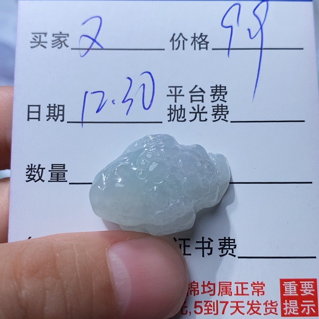 又***彩翡翠未镶嵌颈饰123