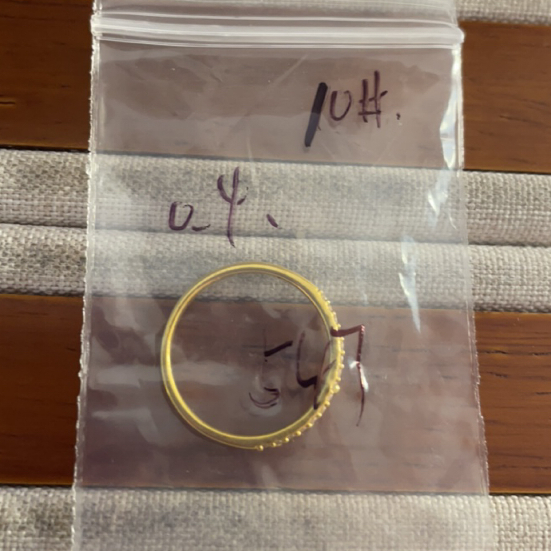 克重0.4 10号 皇冠6D戒指 足金999