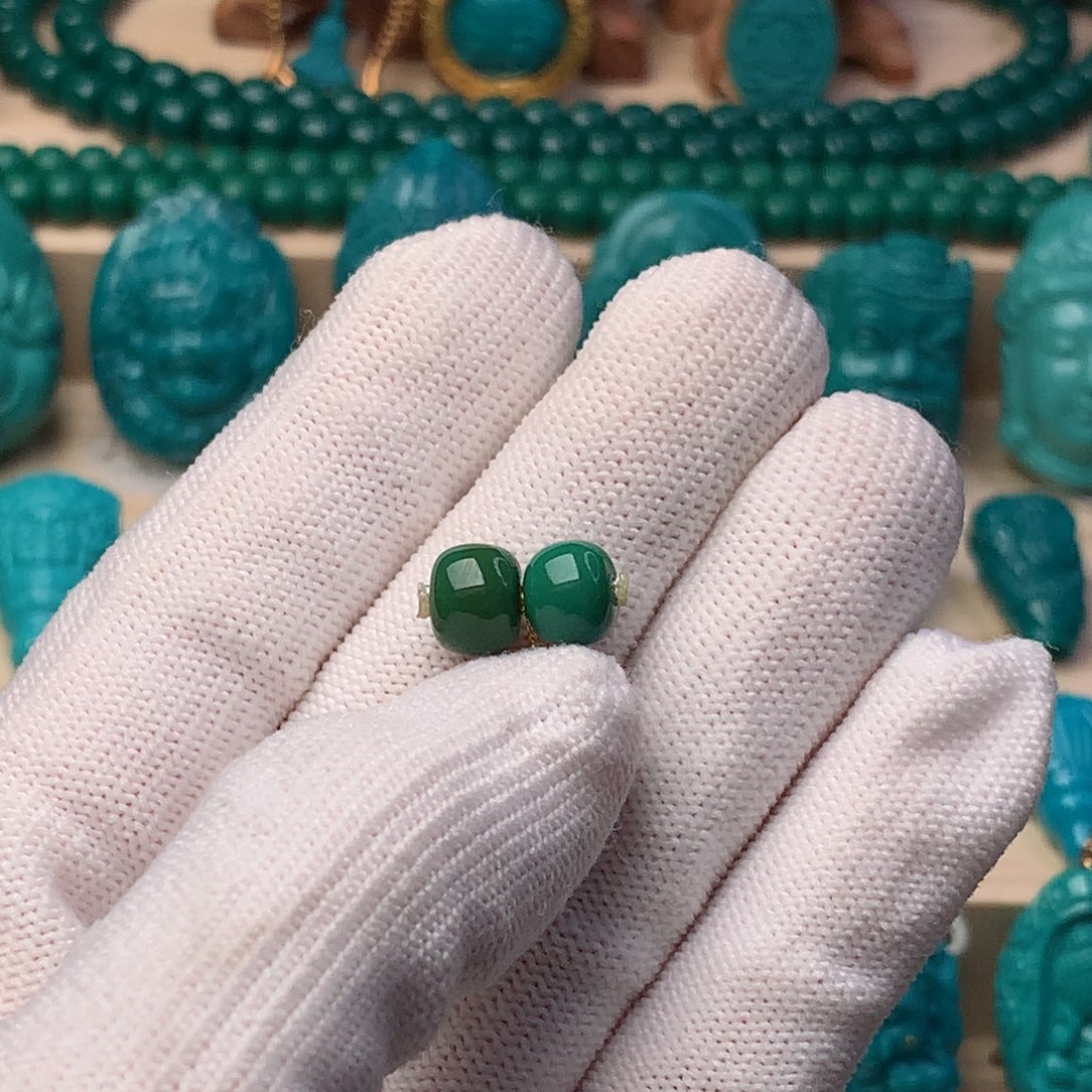 未镶嵌绿松石珠宝奇石大***.