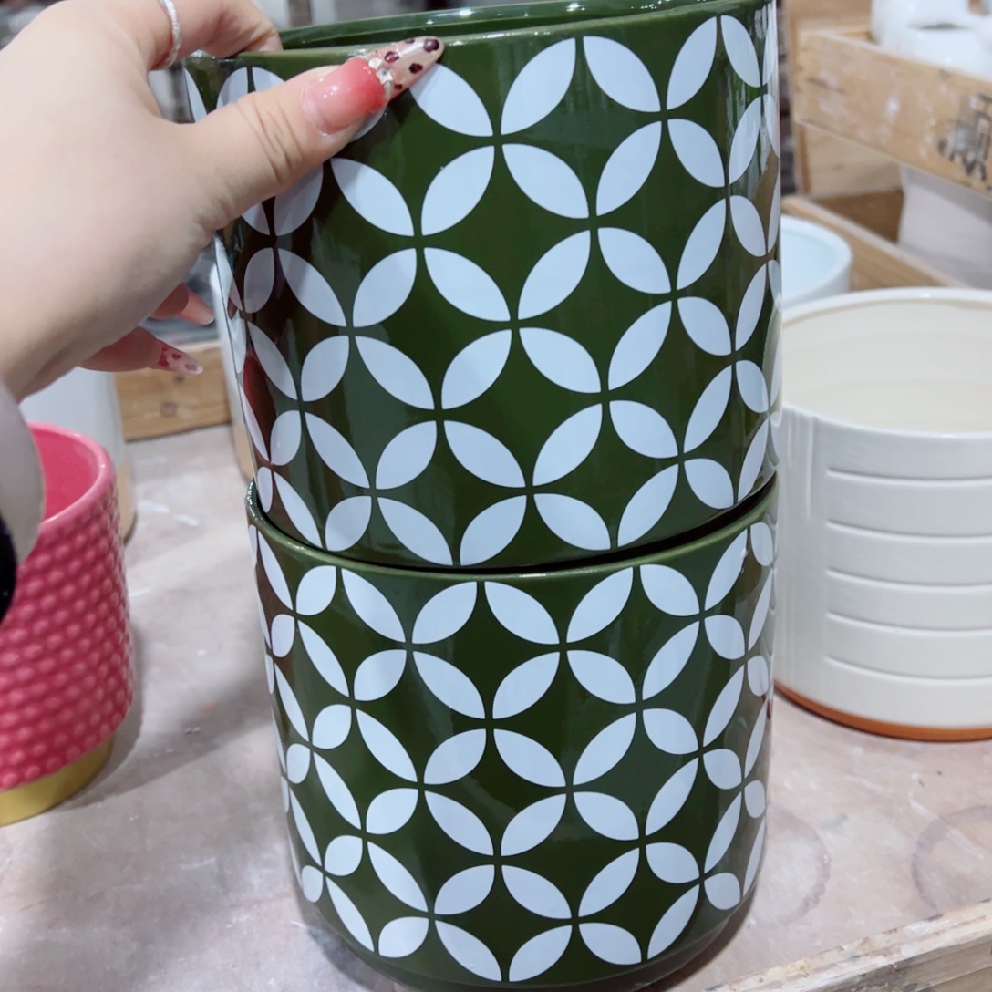 有孔，陶瓷花盆满10米包邮发货