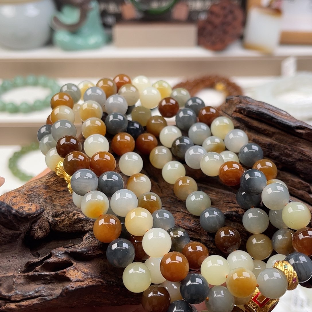 和田玉手串未镶嵌