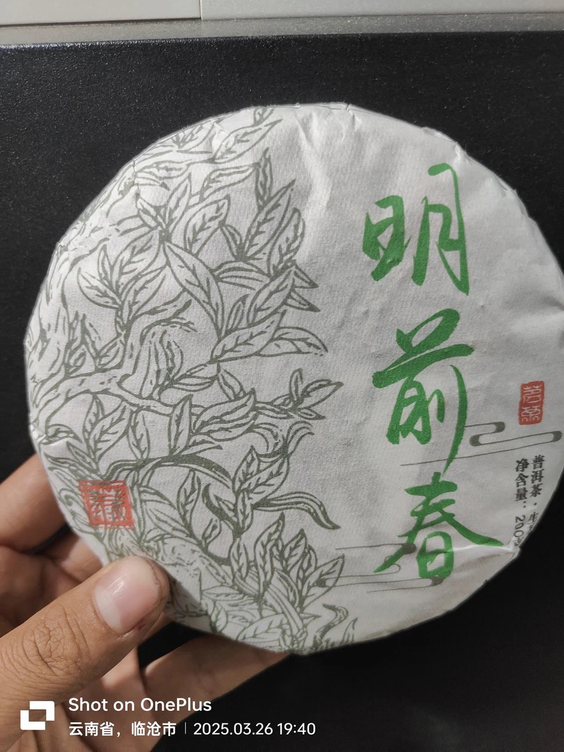 明前春2025年古树纯料 普洱茶生茶200克
