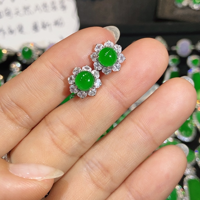 【闪购商品】翡翠未镶嵌耳饰天然翡翠