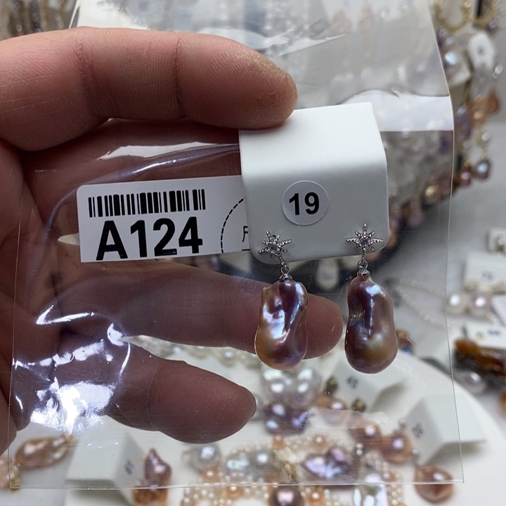 淡水珍珠项链合金124