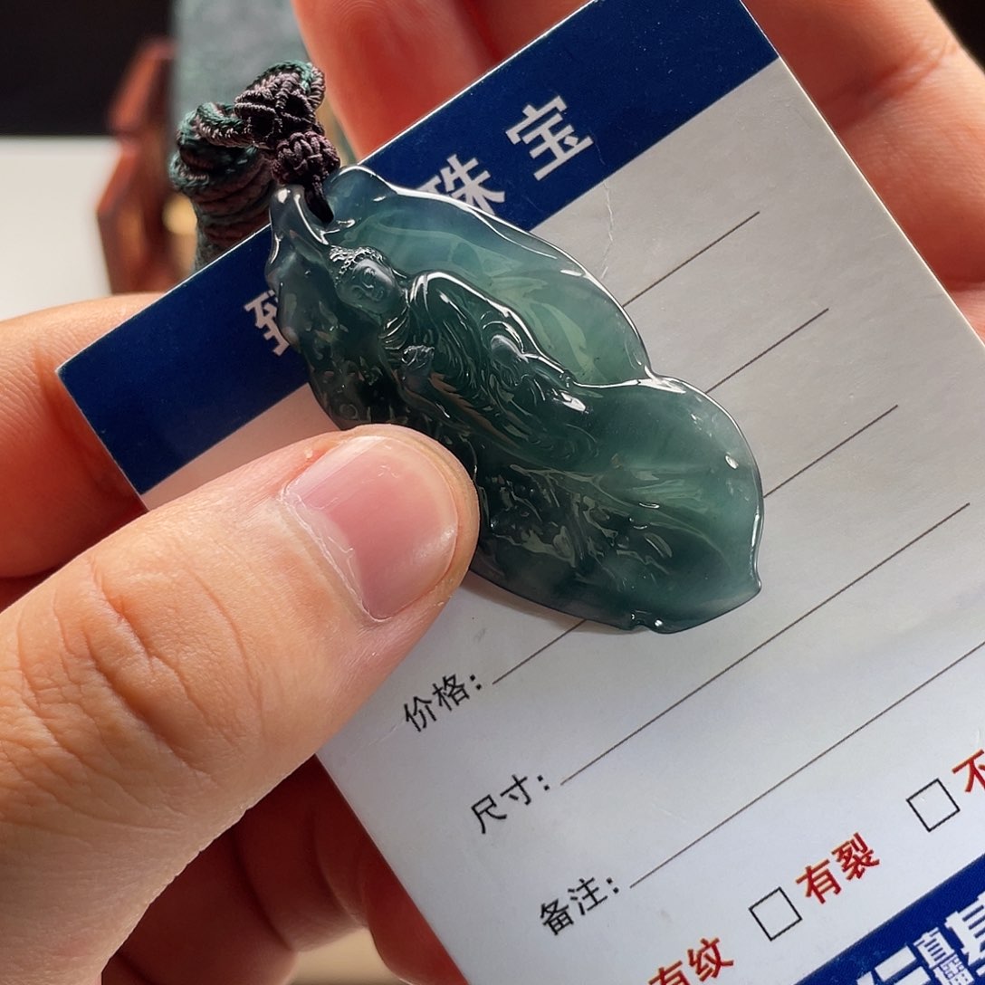 定制翡翠未镶嵌初**到阿弥陀佛