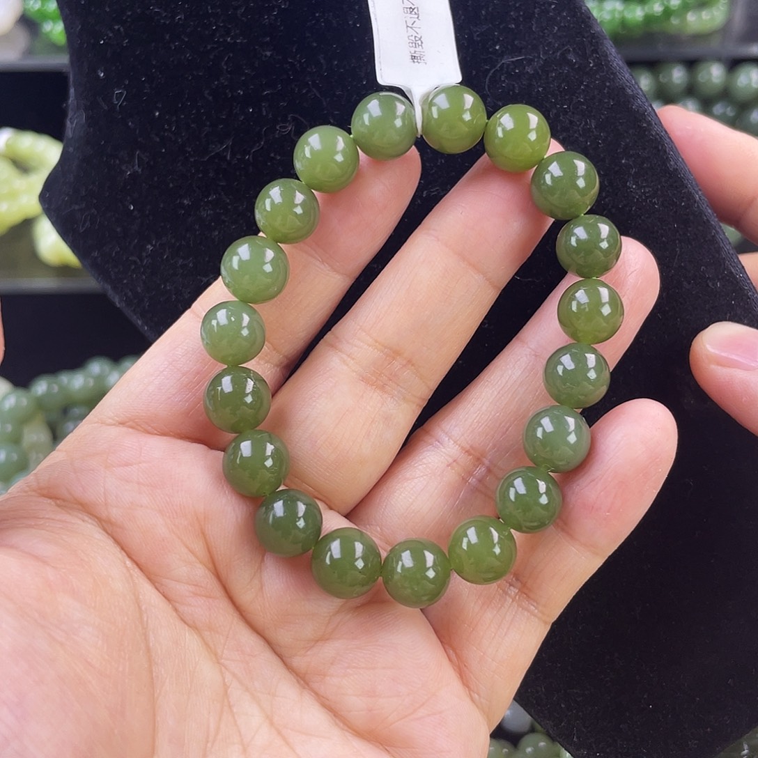 和田玉未镶嵌手链12