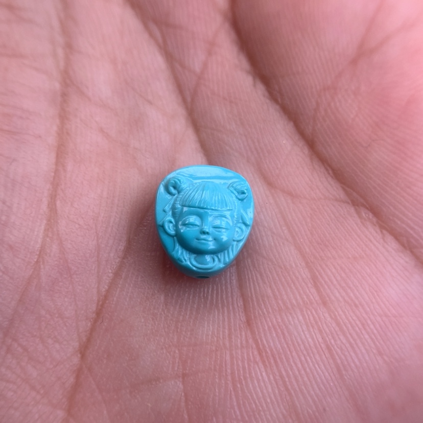 【闪购商品】绿松石未镶嵌雕刻冷**?