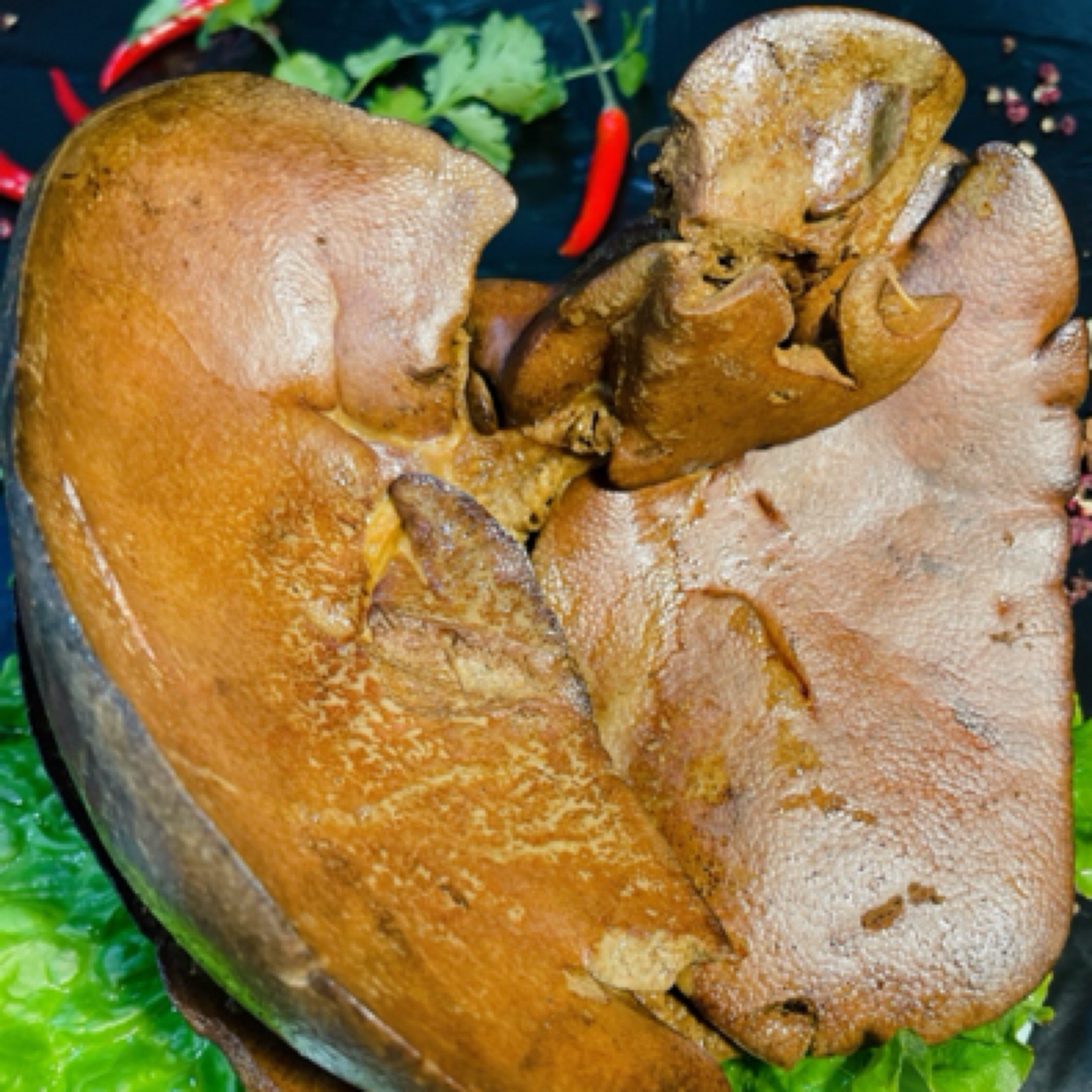 现卤现卖鲜猪肝、无防腐剂、无添加剂、无色素