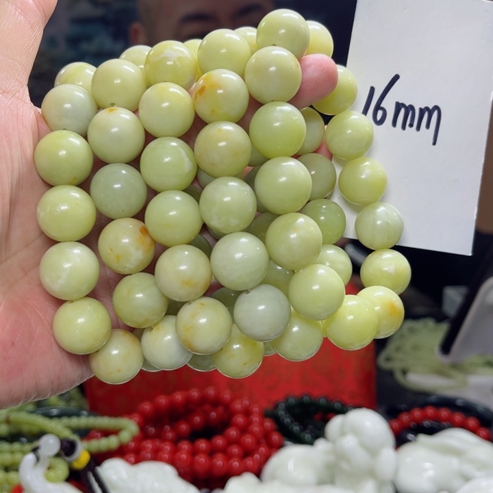 蛇纹石玉手串多样性发货未镶嵌