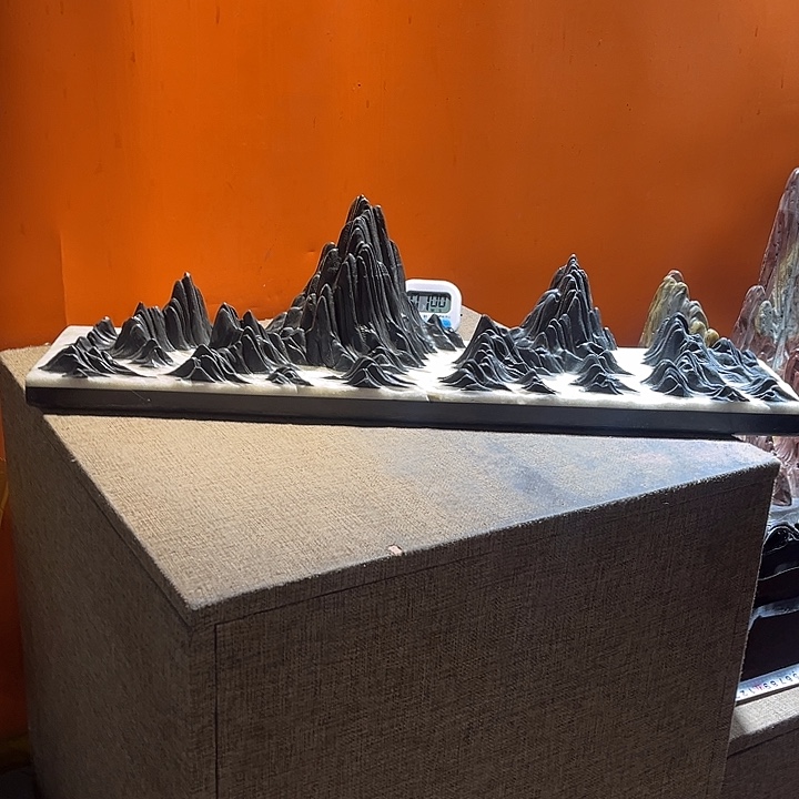 褚***武奇石茶宠鱼缸文房摆件