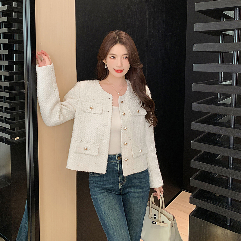 [45号 直播福利] 11/17-22 留学千金 法式短款小个子小香风外套