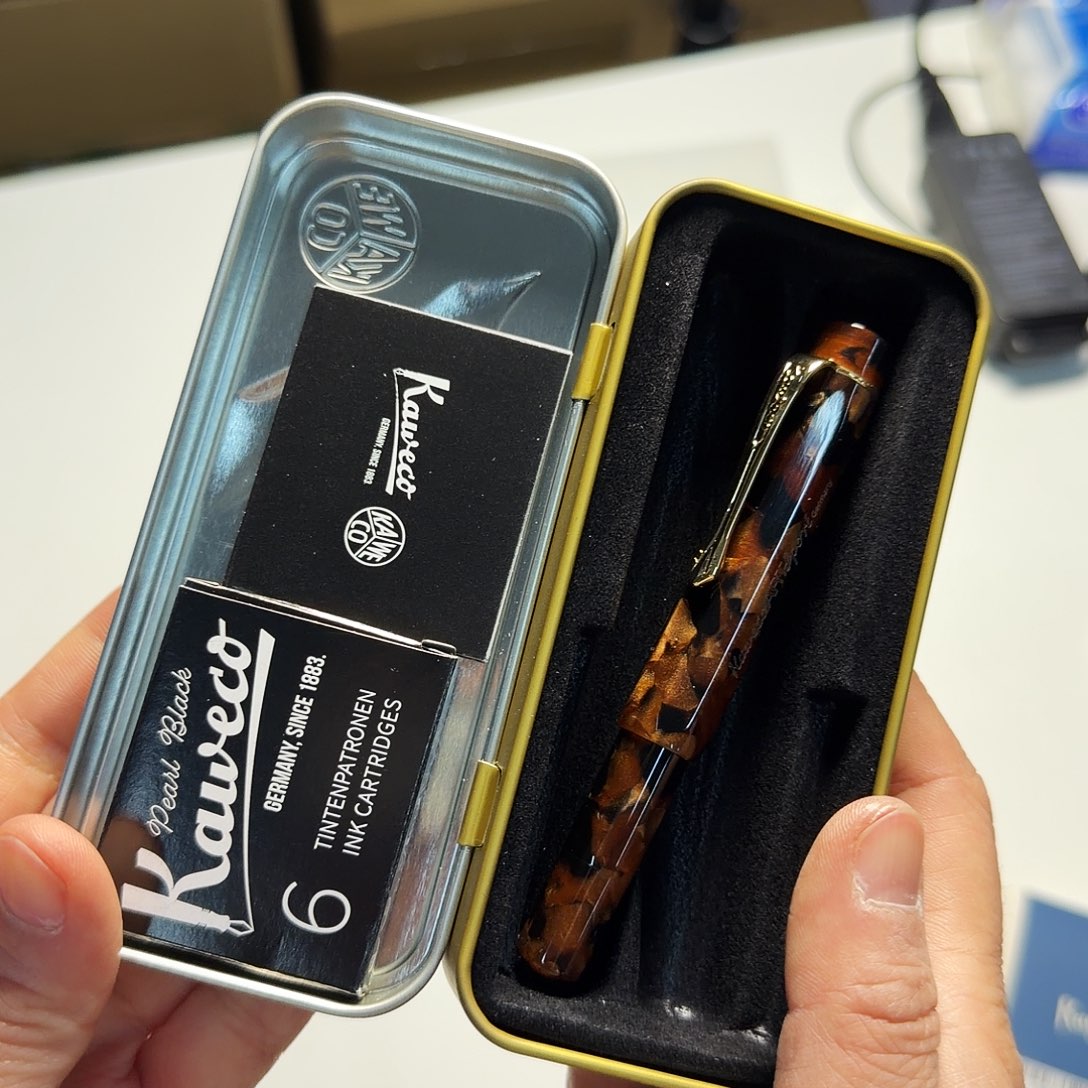 德国Kaweco艺术钢笔EF尖胡桃棕