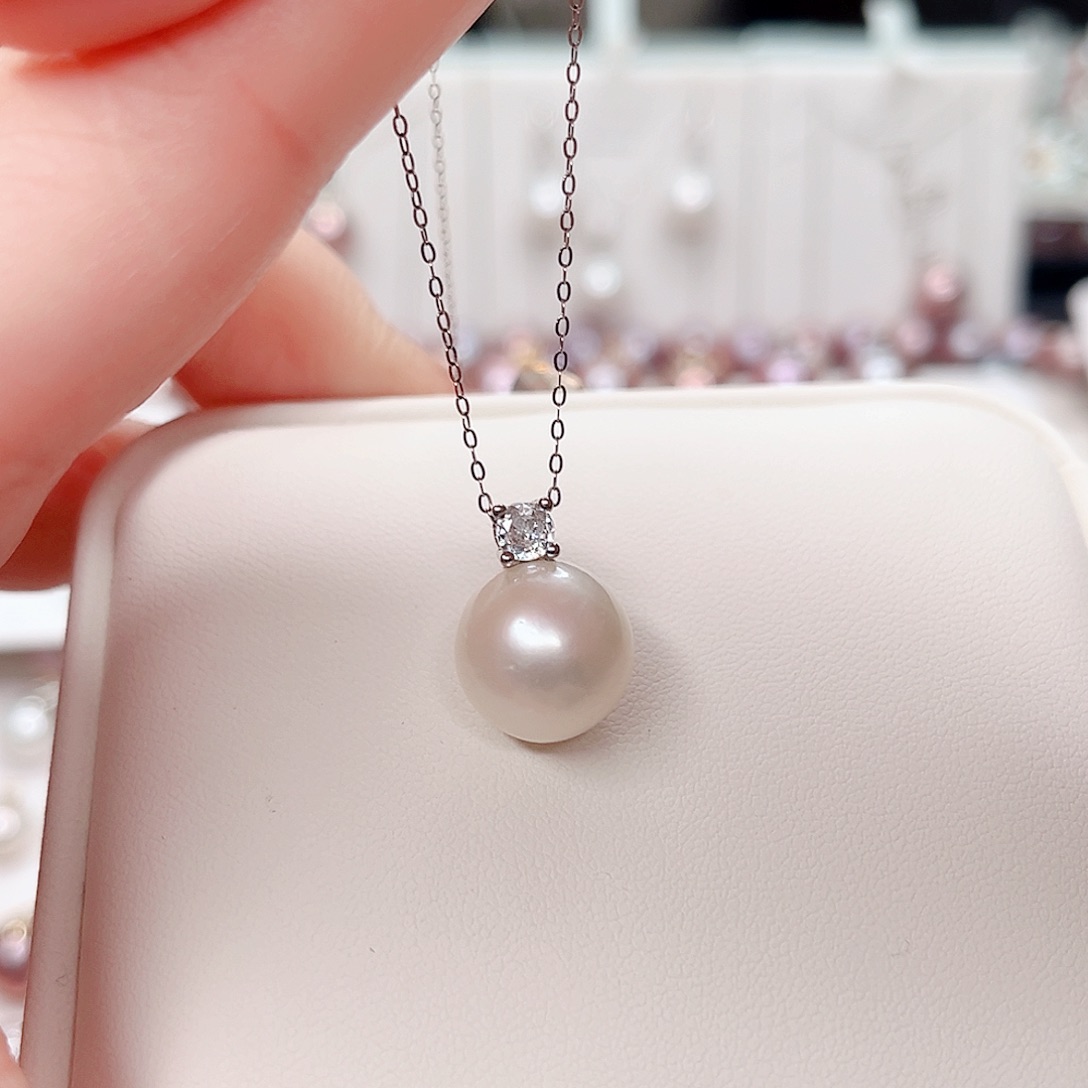 合金淡水珍珠吊坠(赠链)