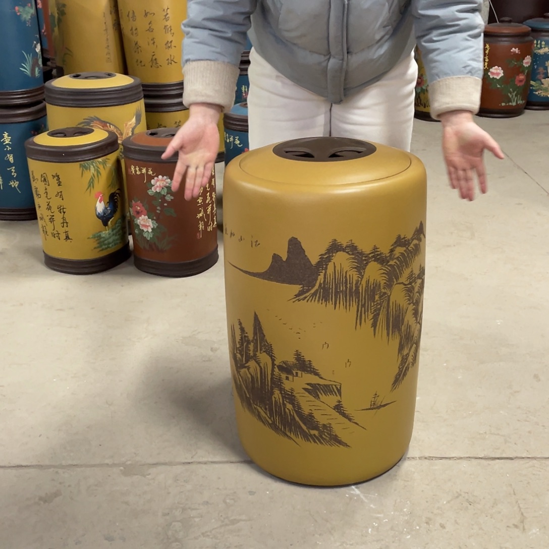 宜兴原矿紫砂茶叶罐