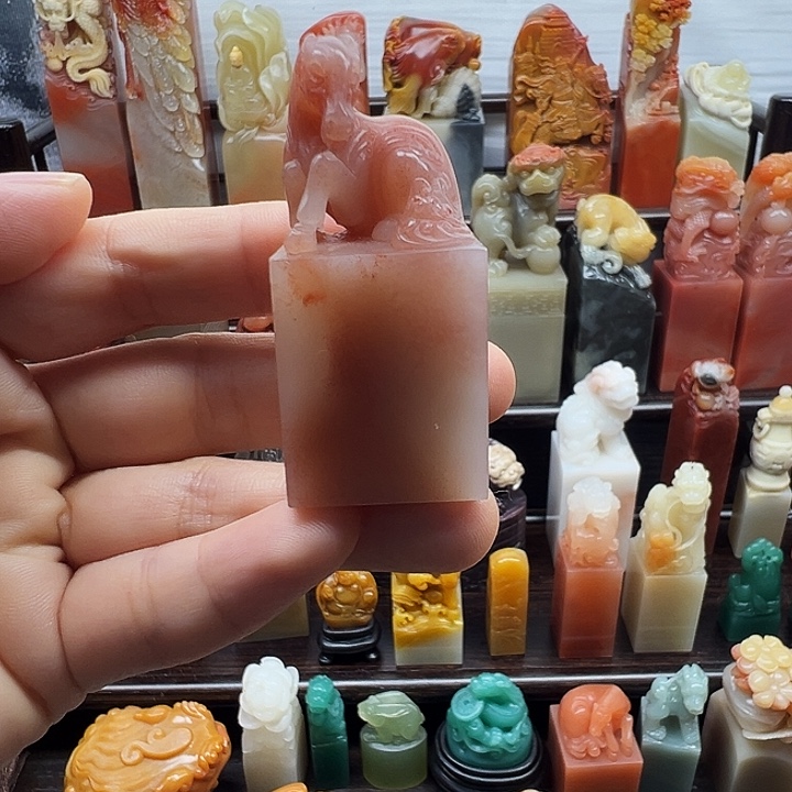 寿山石印石寿山石手工雕刻