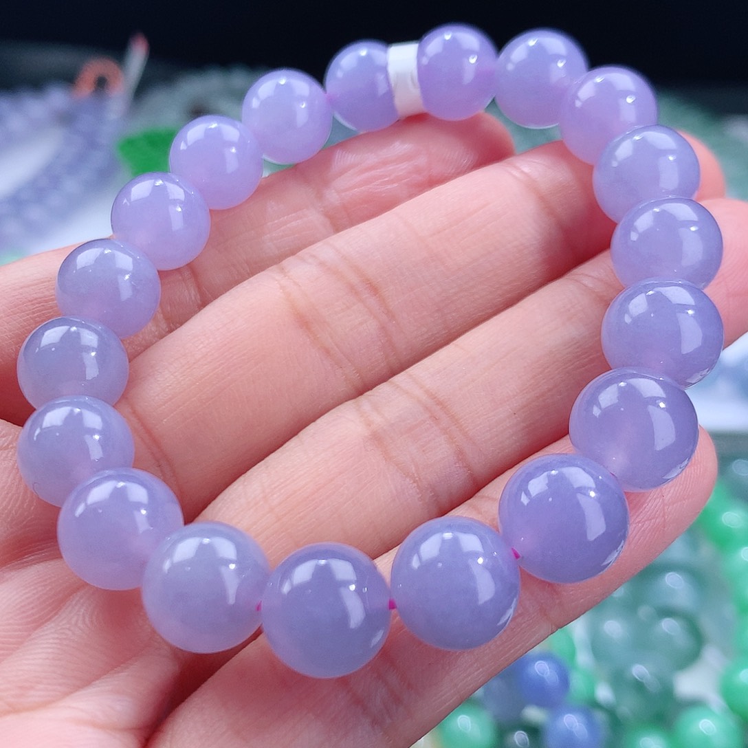 翡翠手链未镶嵌卡10mm