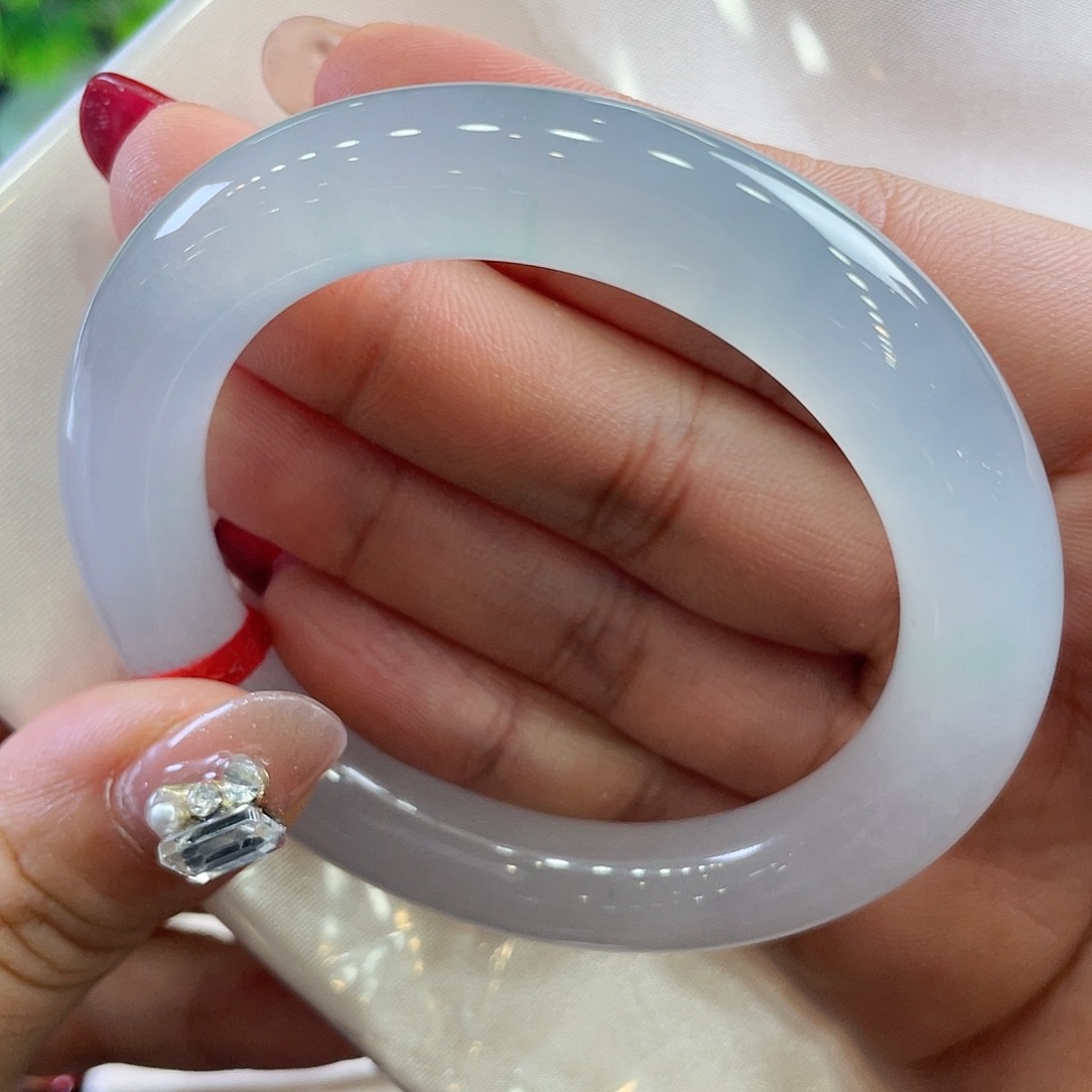 未镶嵌手镯翡翠M***y种水54圈小毕业